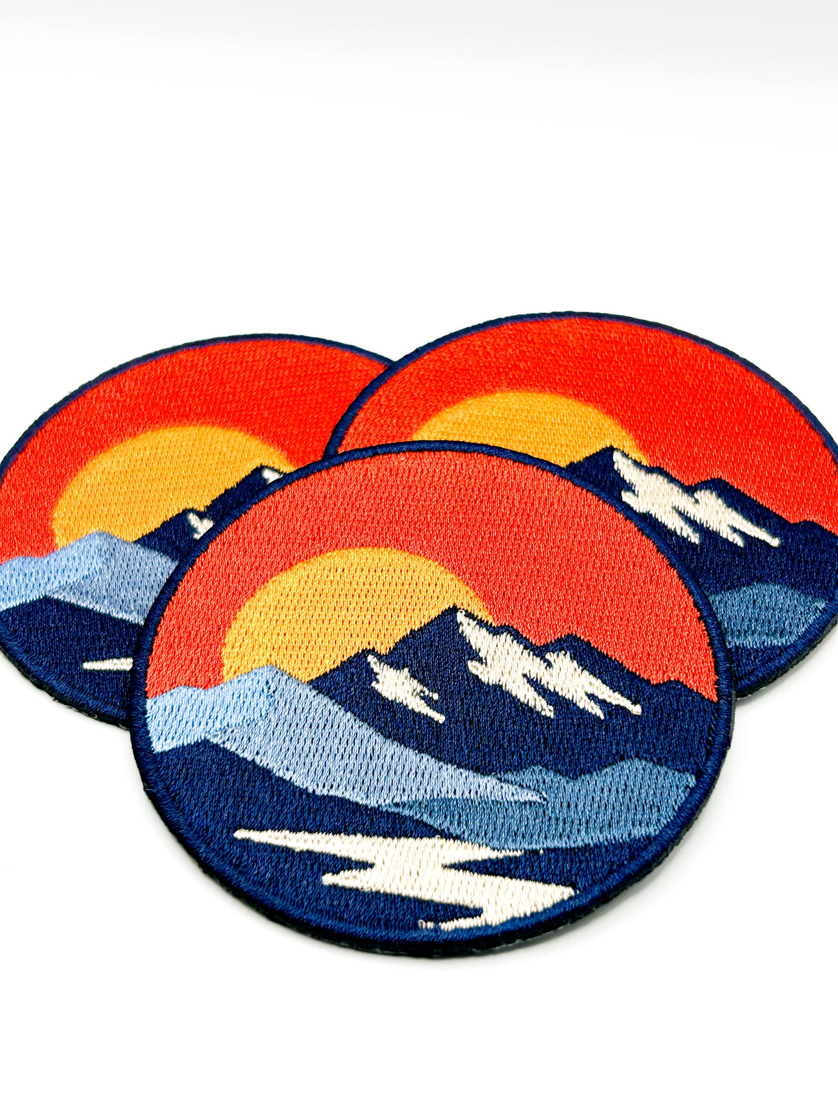 Embroidered Mountain Iron On Sew On Patch