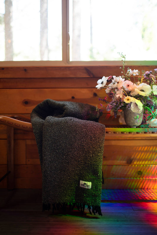 Handwoven Throw Blanket | Greyson | Recycled