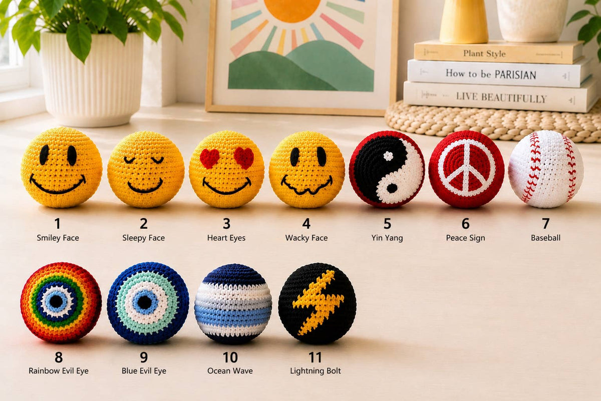 Handmade Crochet Hacky Sack - Assorted Colors