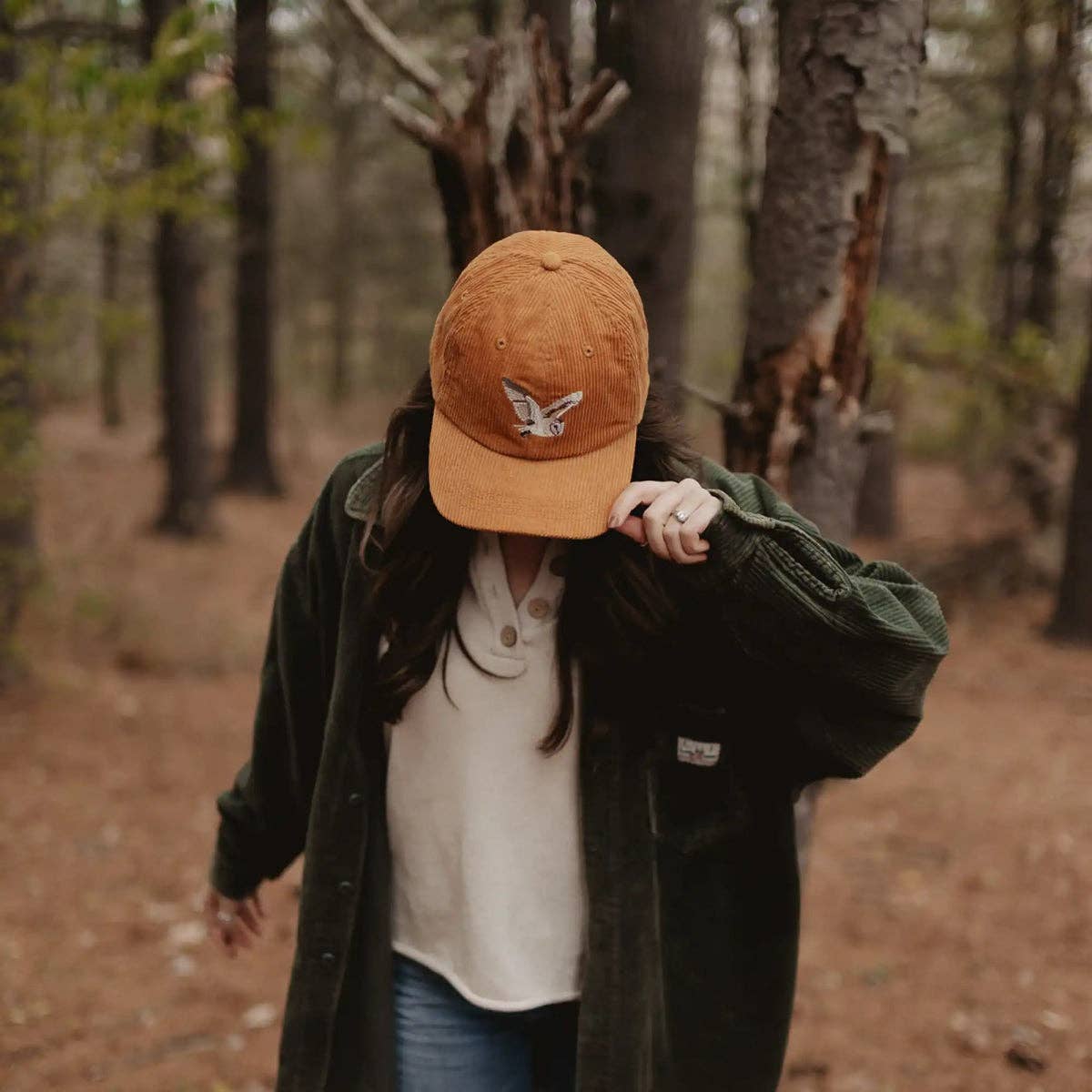 Barn Owl Corduroy Hat