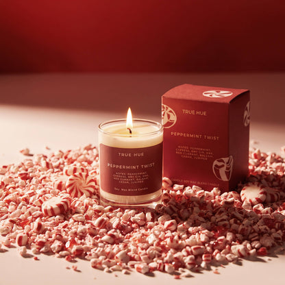 Peppermint Twist Mini Candle - FALL / HOLIDAY