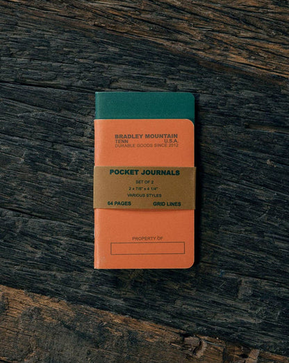 Pocket Journals - Orange - 2-Pack