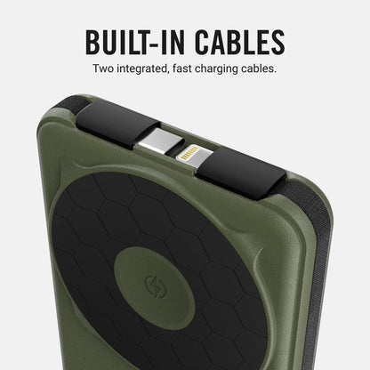 Ridge Power Bank - 10k mAh - Matte Olive