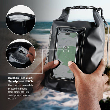 Pelican Marine Waterproof 5L Dry Bag (Stealth Black)