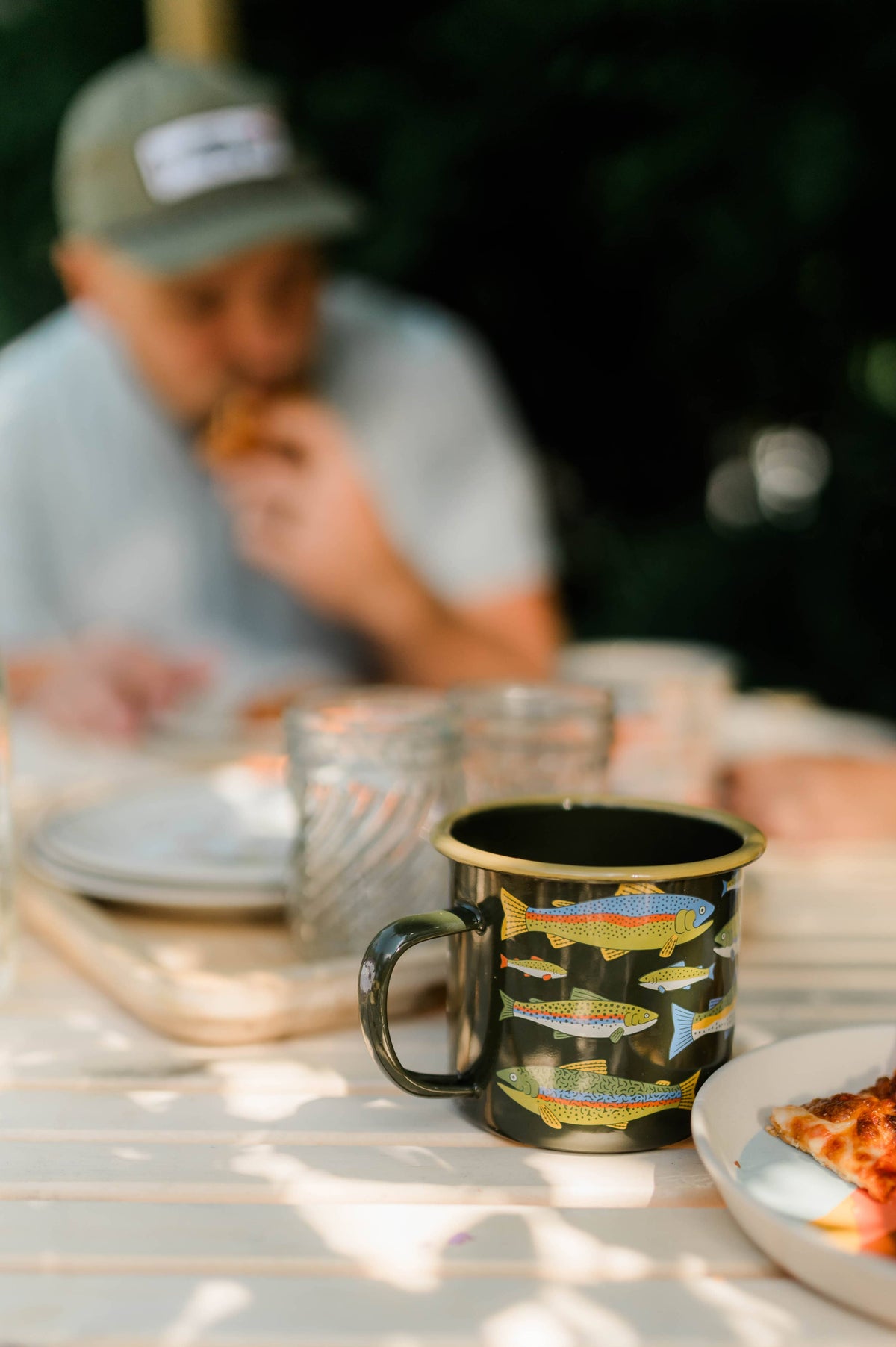 Enamel Coffee & Camp Mug | Trout | 16oz
