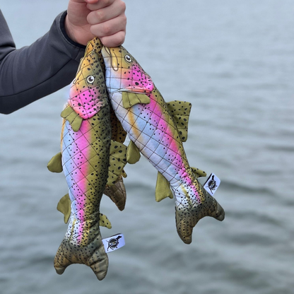 Rainbow Trout Lined Dog Toy