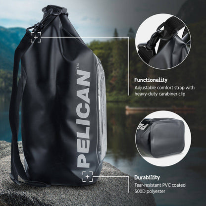 Pelican Marine Waterproof 5L Dry Bag (Stealth Black)
