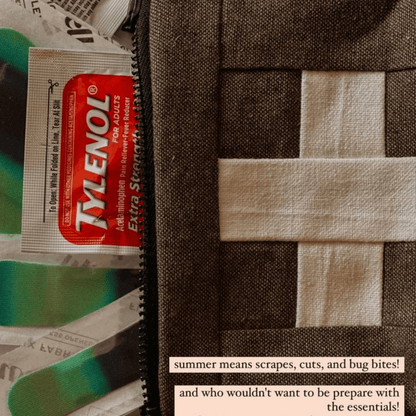 Compact First Aid Pouch – Handmade Medical Travel Kit