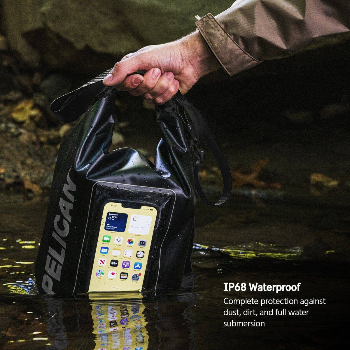 Pelican Marine Waterproof 5L Dry Bag (Stealth Black)