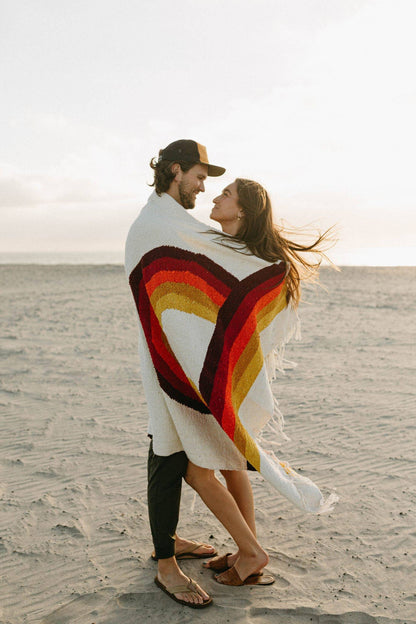 Handwoven Throw Blanket | Bowie | Recycled