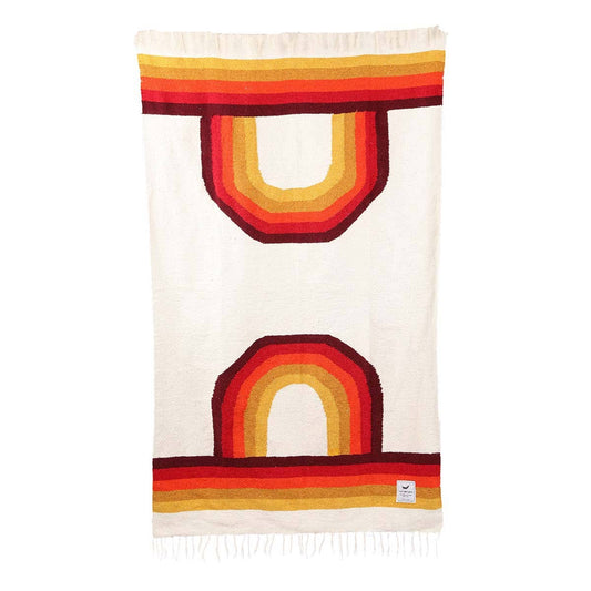 Handwoven Throw Blanket | Bowie | Recycled