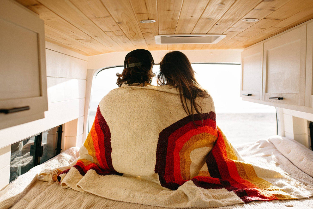 Handwoven Throw Blanket | Bowie | Recycled