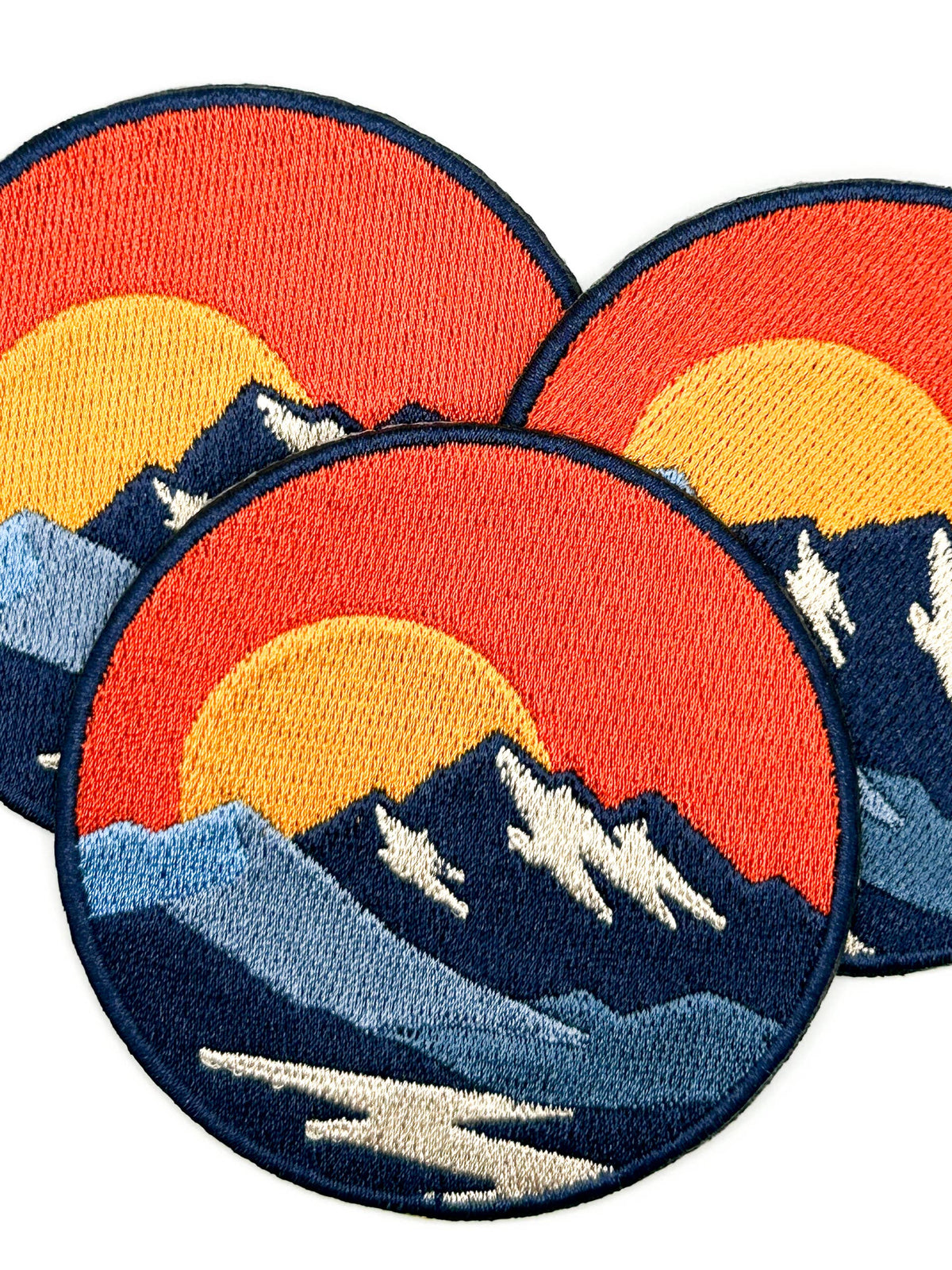 Embroidered Mountain Iron On Sew On Patch