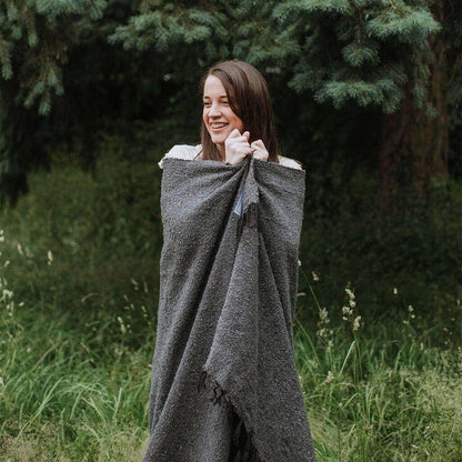 Handwoven Throw Blanket | Greyson | Recycled