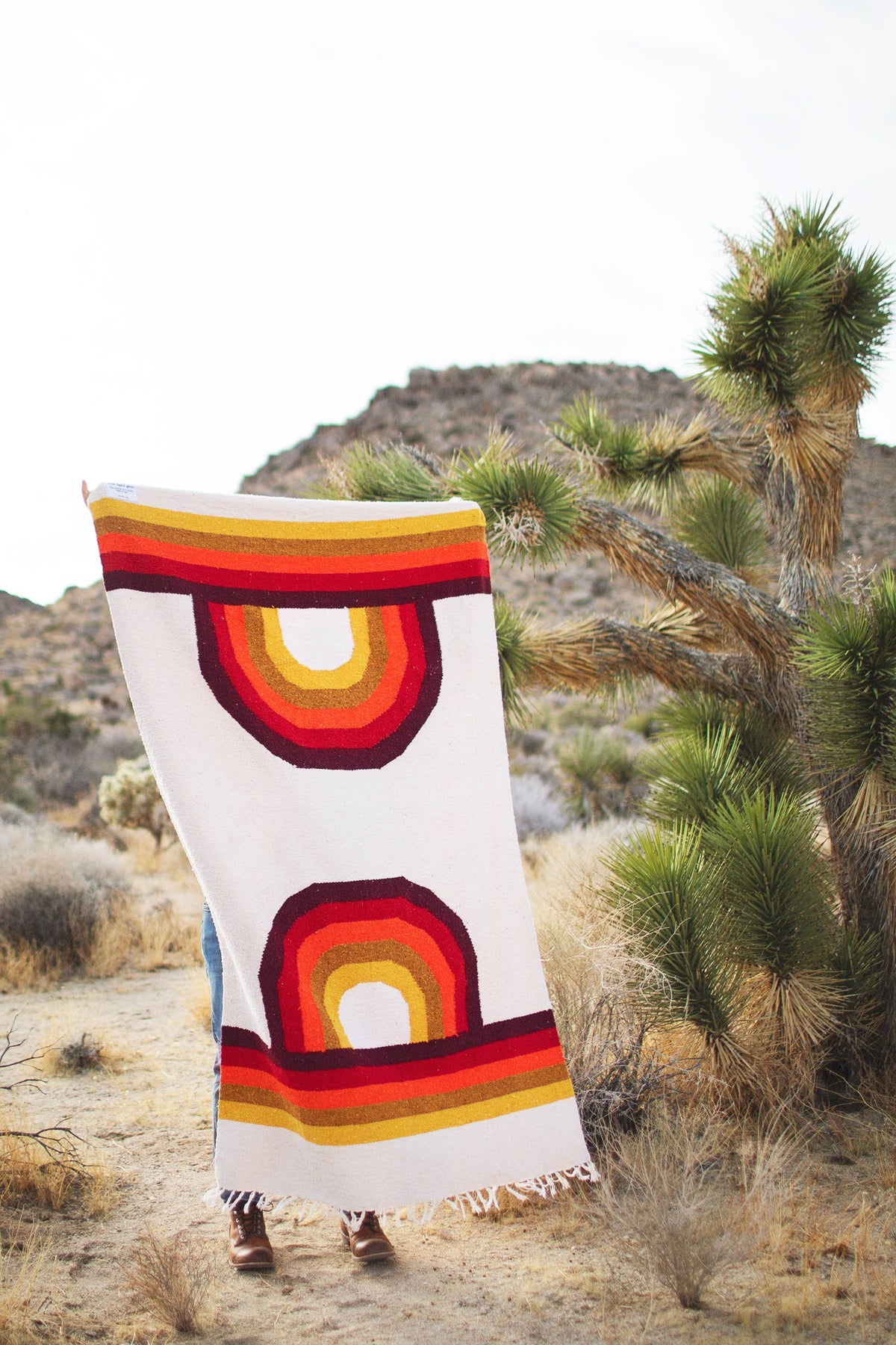 Handwoven Throw Blanket | Bowie | Recycled