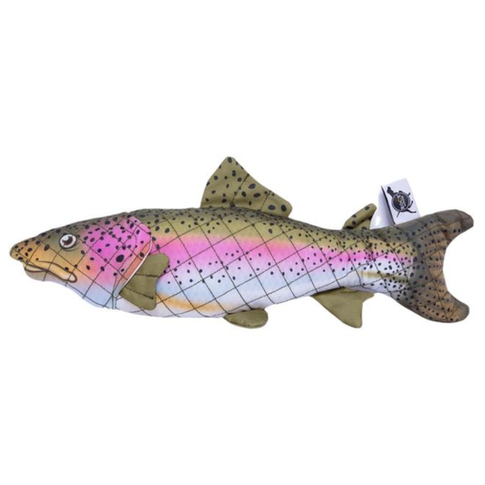 Rainbow Trout Lined Dog Toy