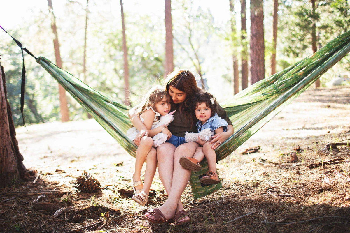 Double Hammock | Trout Print | Hanging Kit Sold Separate