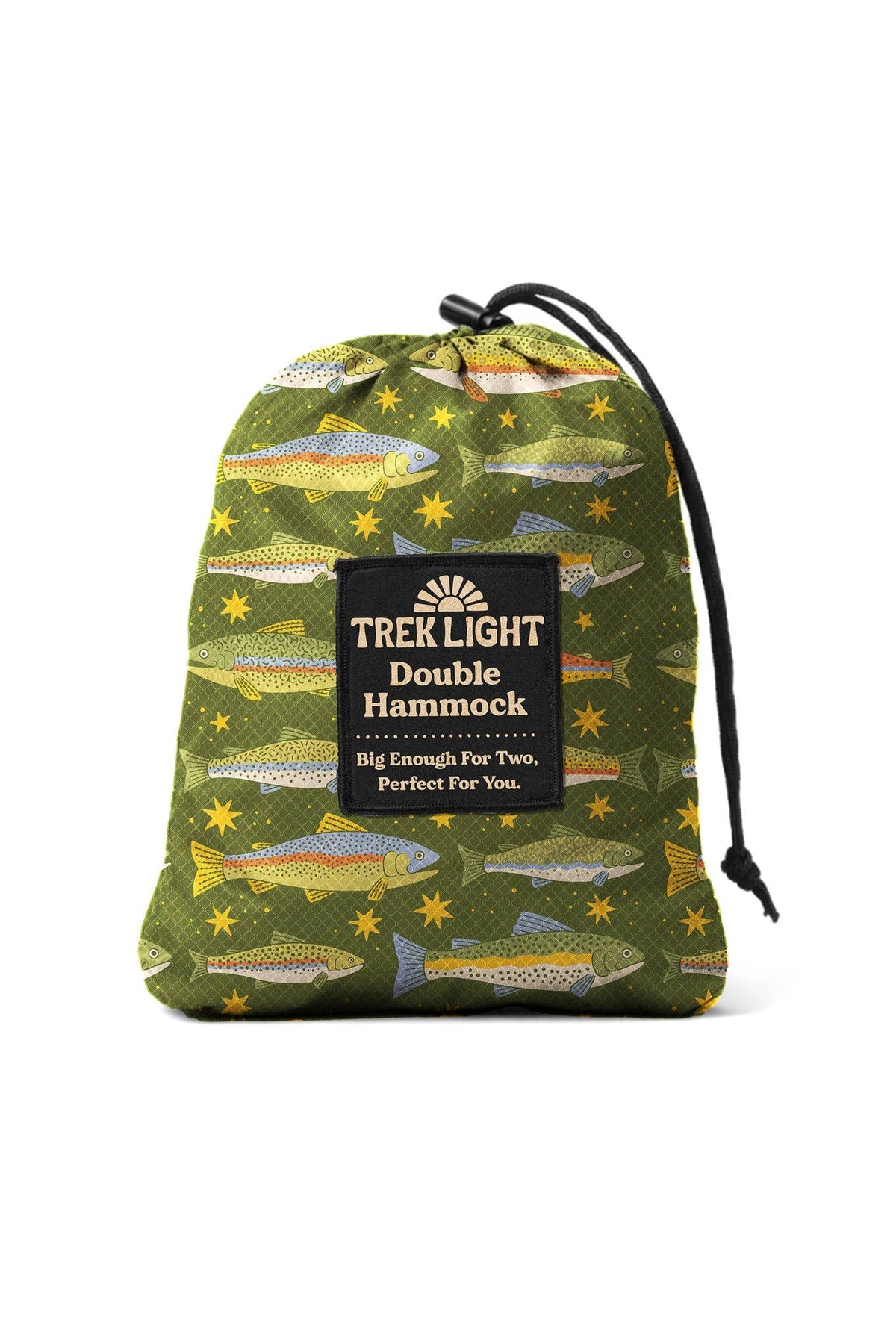 Double Hammock | Trout Print | Hanging Kit Sold Separate