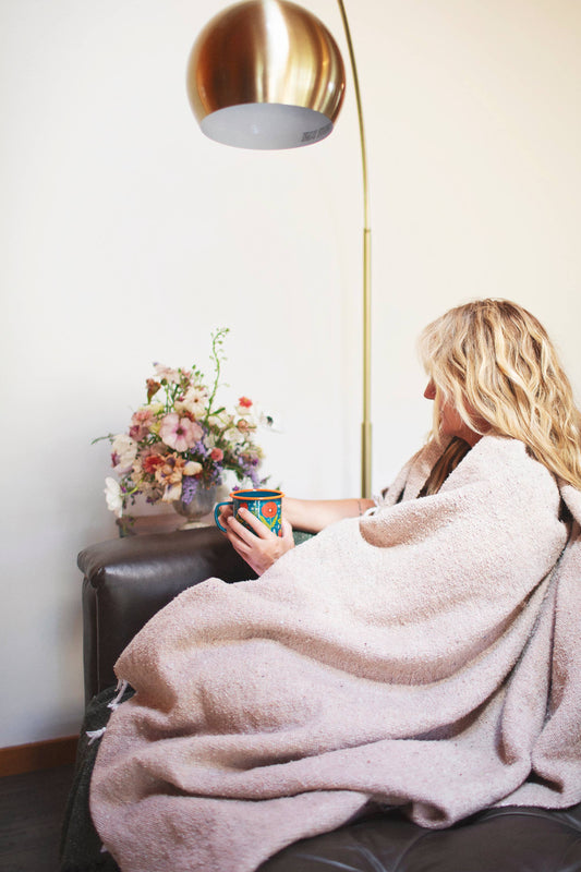 Handwoven Throw Blanket | Huntington | Recycled