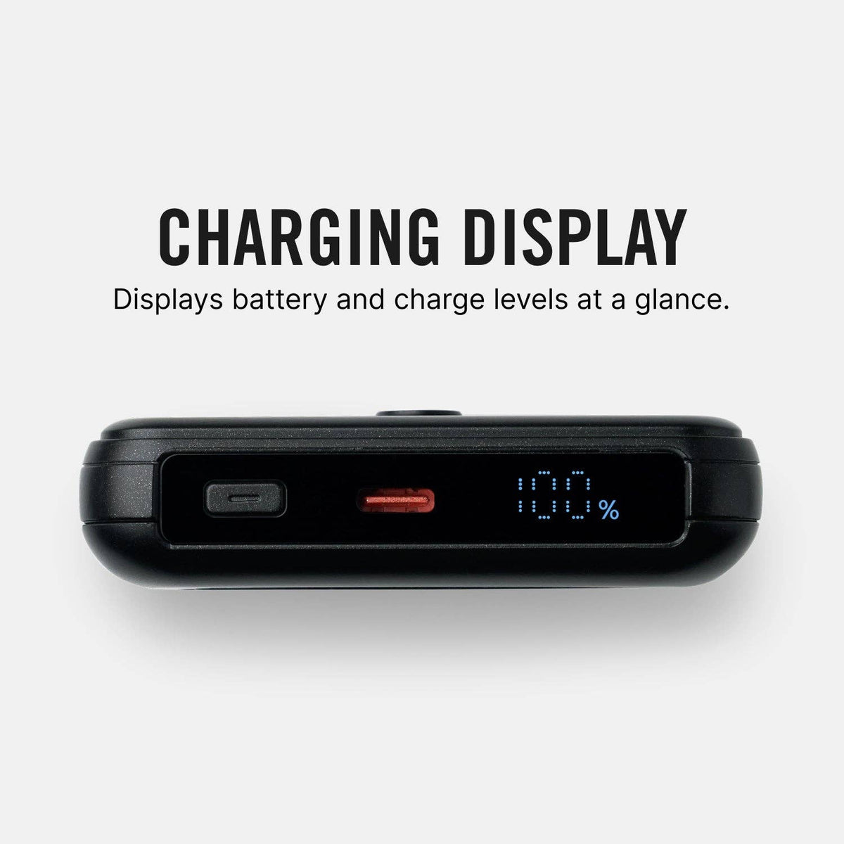 Ridge Power Bank - 10k mAh - Matte Black