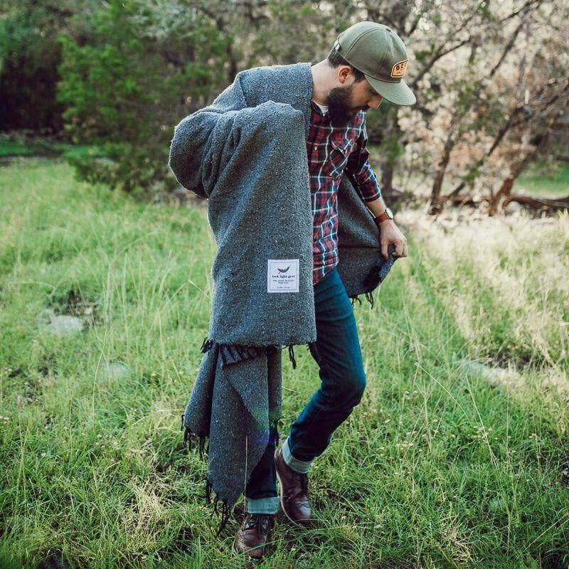 Handwoven Throw Blanket | Greyson | Recycled