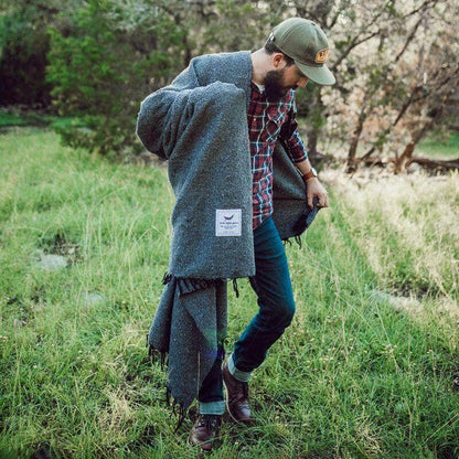 Handwoven Throw Blanket | Greyson | Recycled