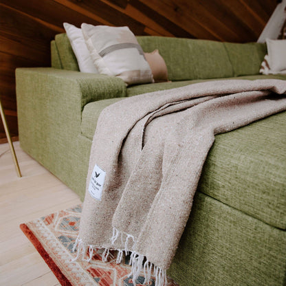 Handwoven Throw Blanket | Huntington | Recycled