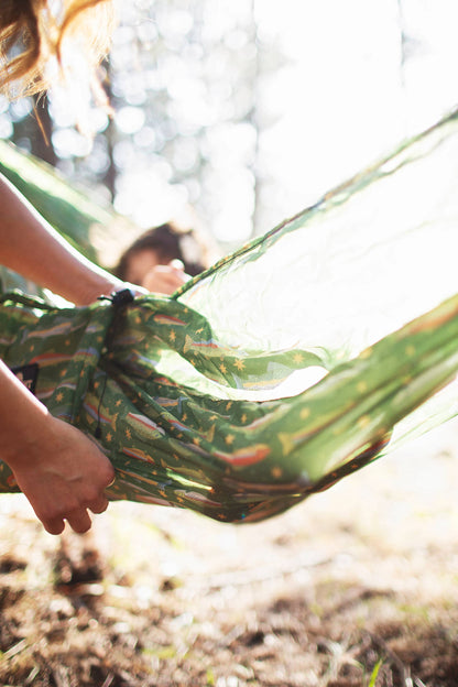 Double Hammock | Trout Print | Hanging Kit Sold Separate