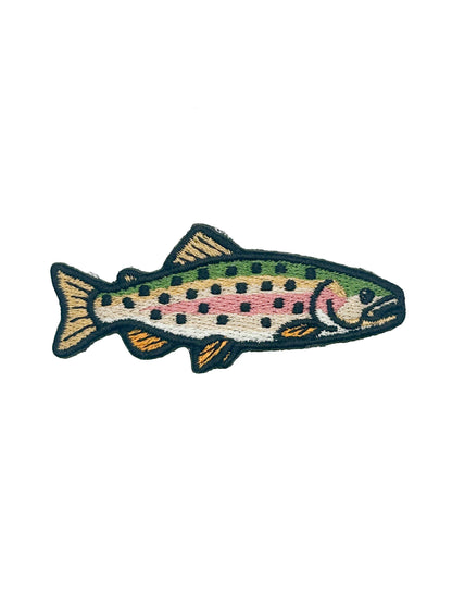 Trout Fish Multicolor Embroidered Iron On Sew On Patch