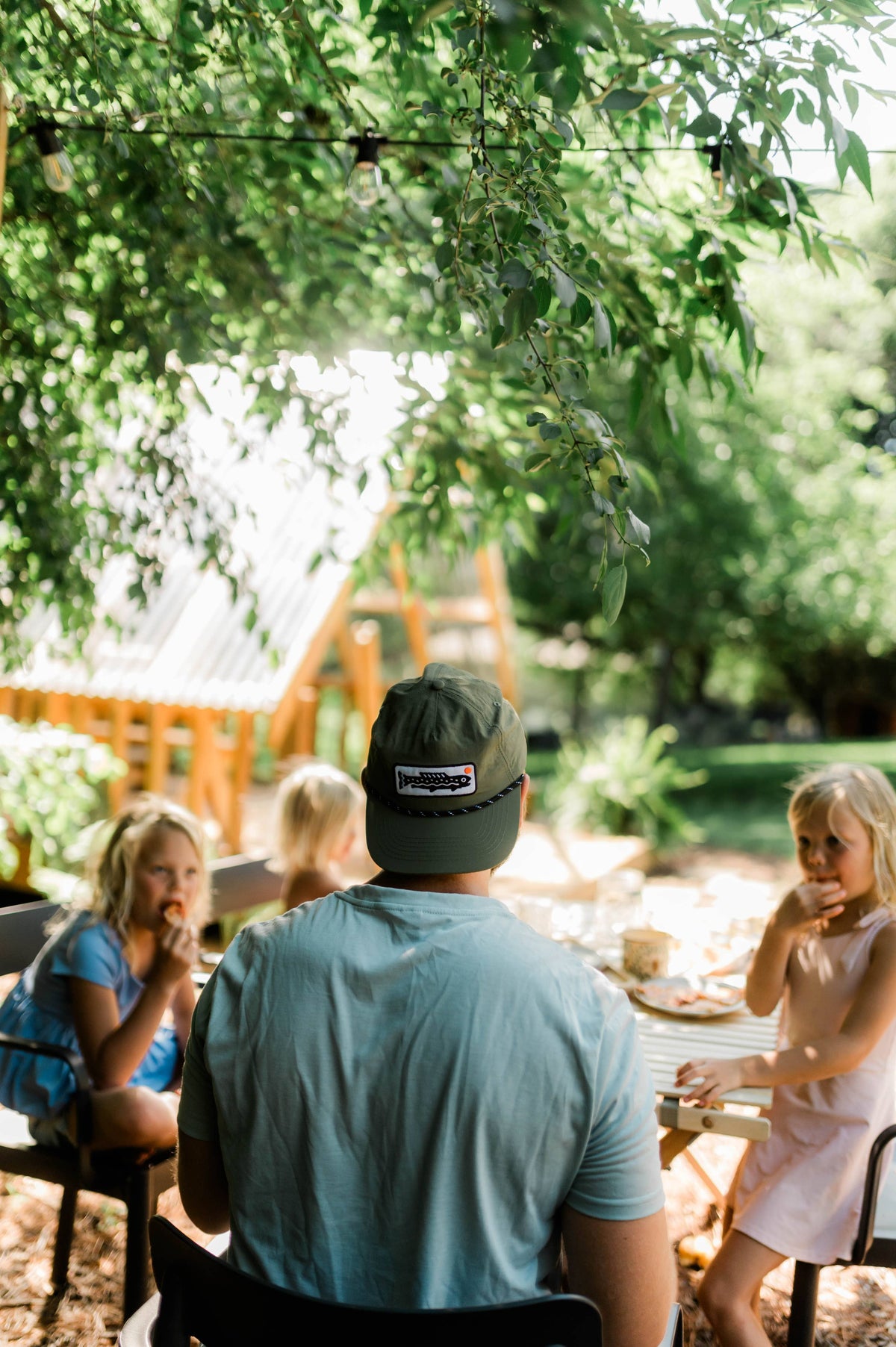 Nylon Snapback Hat | Trout | Olive Green