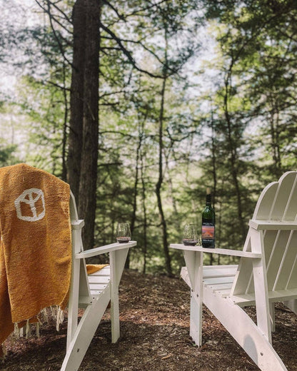 Handwoven Throw Blanket | Peace | Recycled