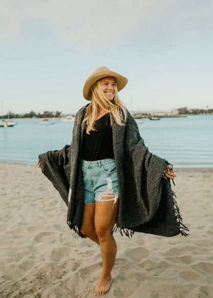 Handwoven Throw Blanket | Greyson | Recycled