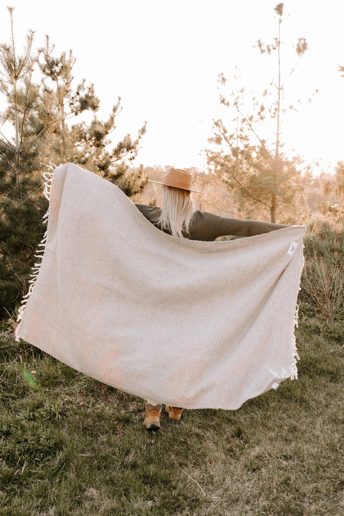 Handwoven Throw Blanket | Huntington | Recycled