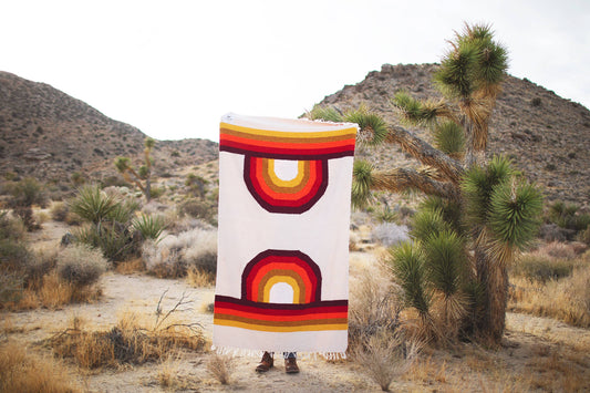 Handwoven Throw Blanket | Bowie | Recycled