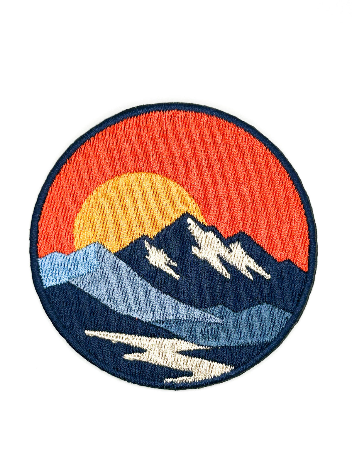 Embroidered Mountain Iron On Sew On Patch