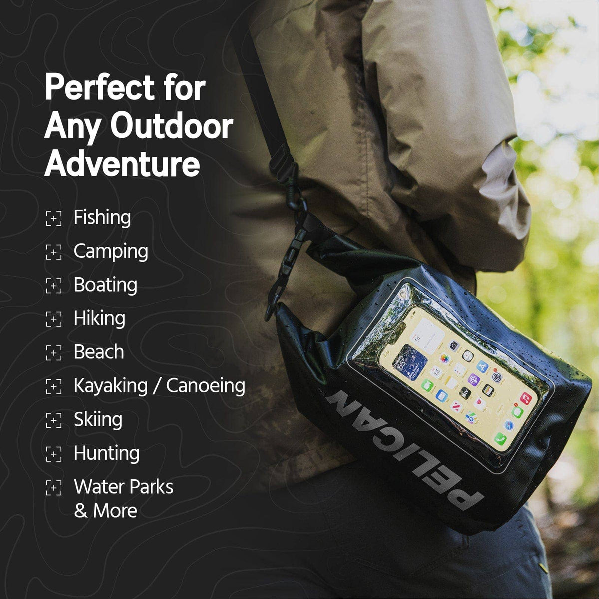 Pelican Marine Waterproof 5L Dry Bag (Stealth Black)