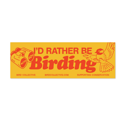Rather Be Birding Bumper Sticker