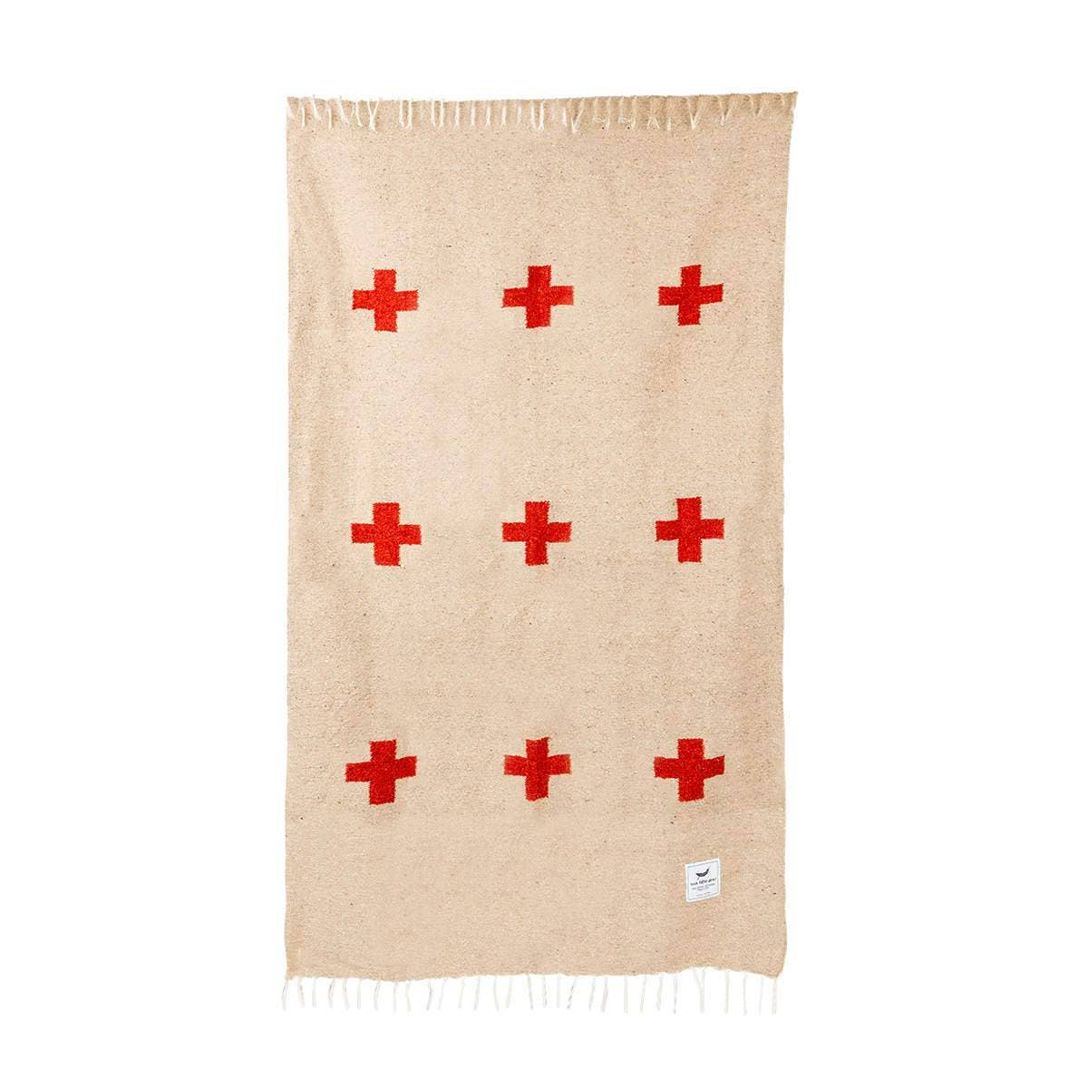 Handwoven Throw Blanket | Positive Vibrations | Recycled