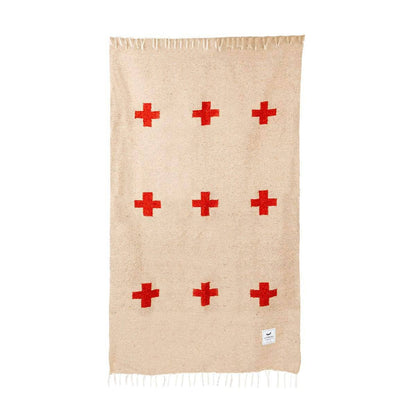 Handwoven Throw Blanket | Positive Vibrations | Recycled