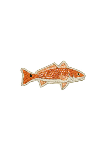 Redfish Embroidered Patch | Red Drum Fish Iron On Fishing