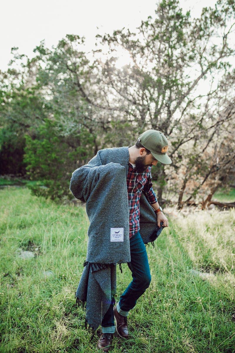 Handwoven Throw Blanket | Greyson | Recycled
