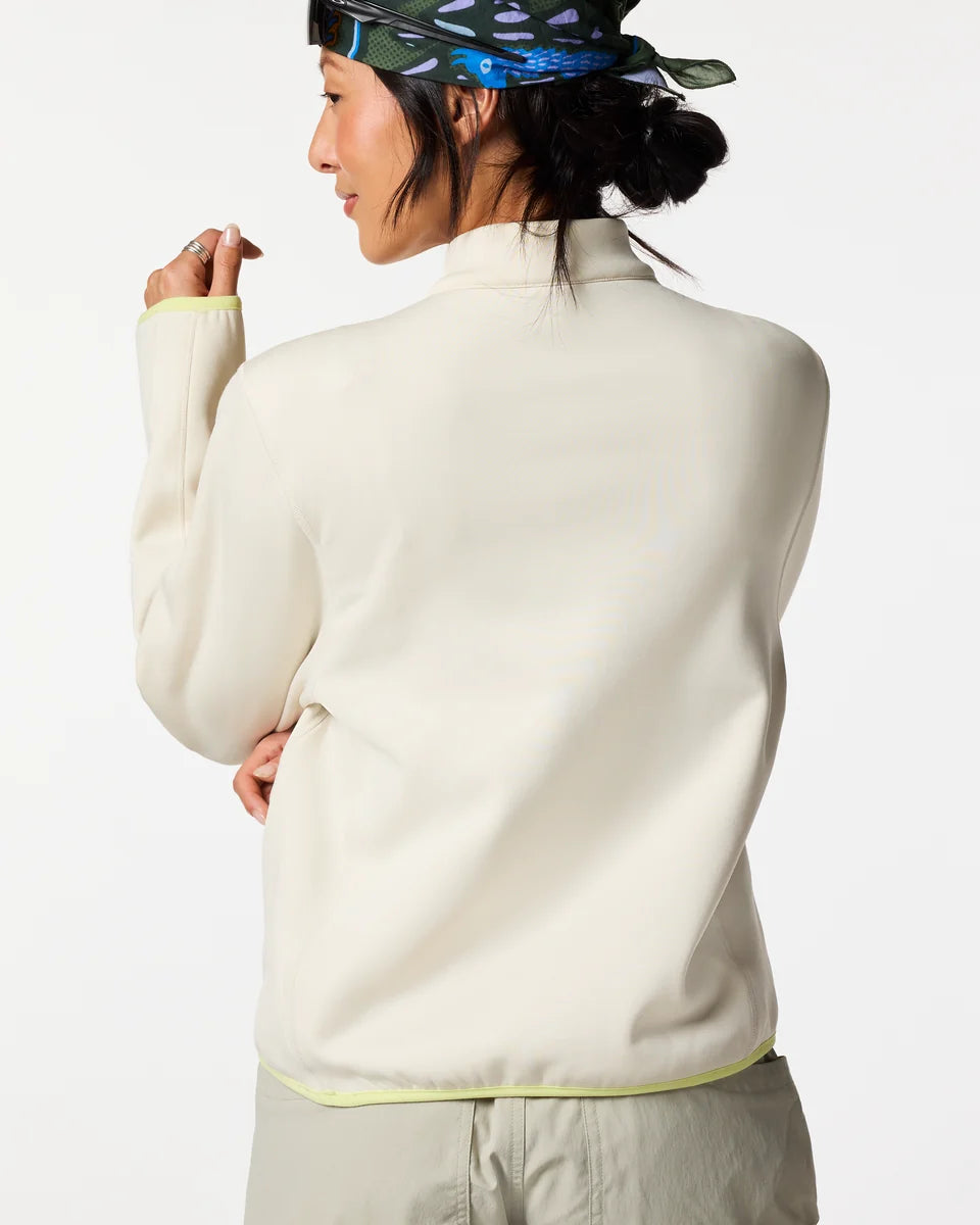 Tempa Fleece Quarter-Zip Pullover (Women's) - Chalk