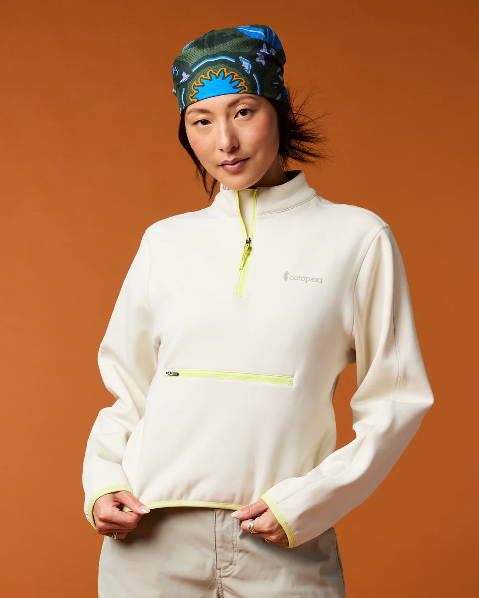 Tempa Fleece Quarter-Zip Pullover (Women's) - Chalk