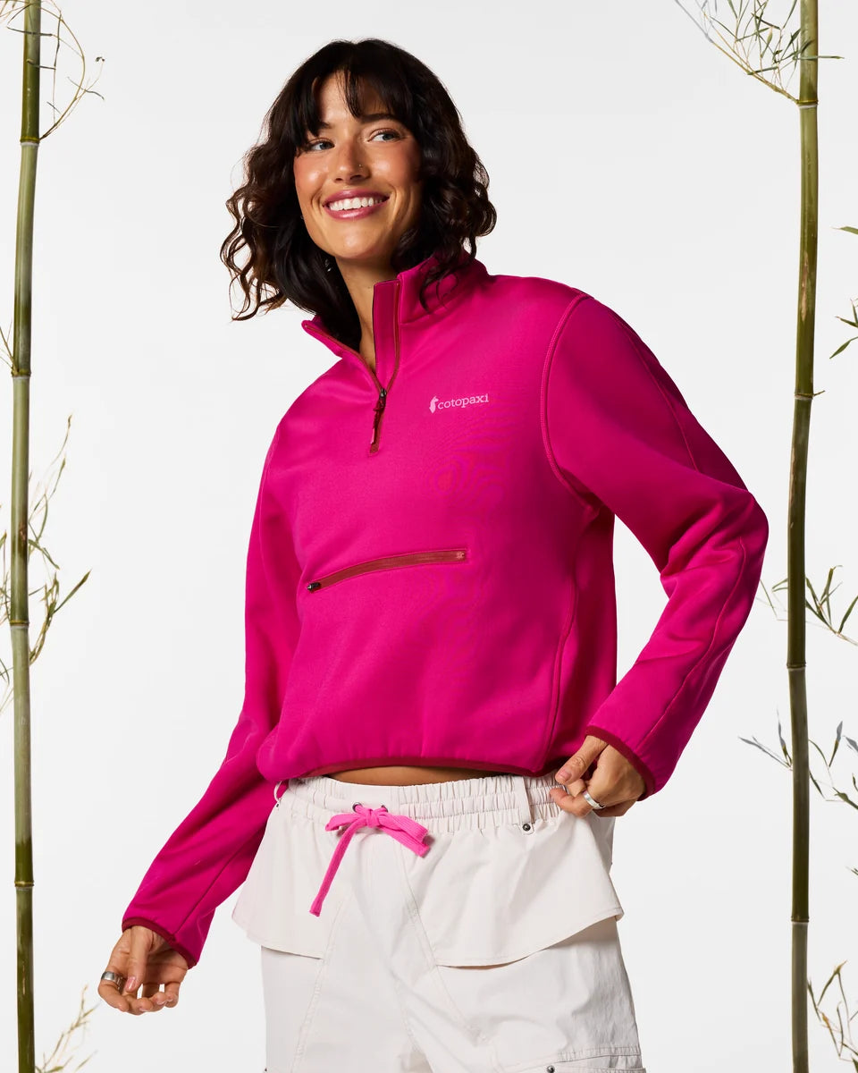 Tempa Fleece Quarter-Zip Pullover (Women's) - Pitaya