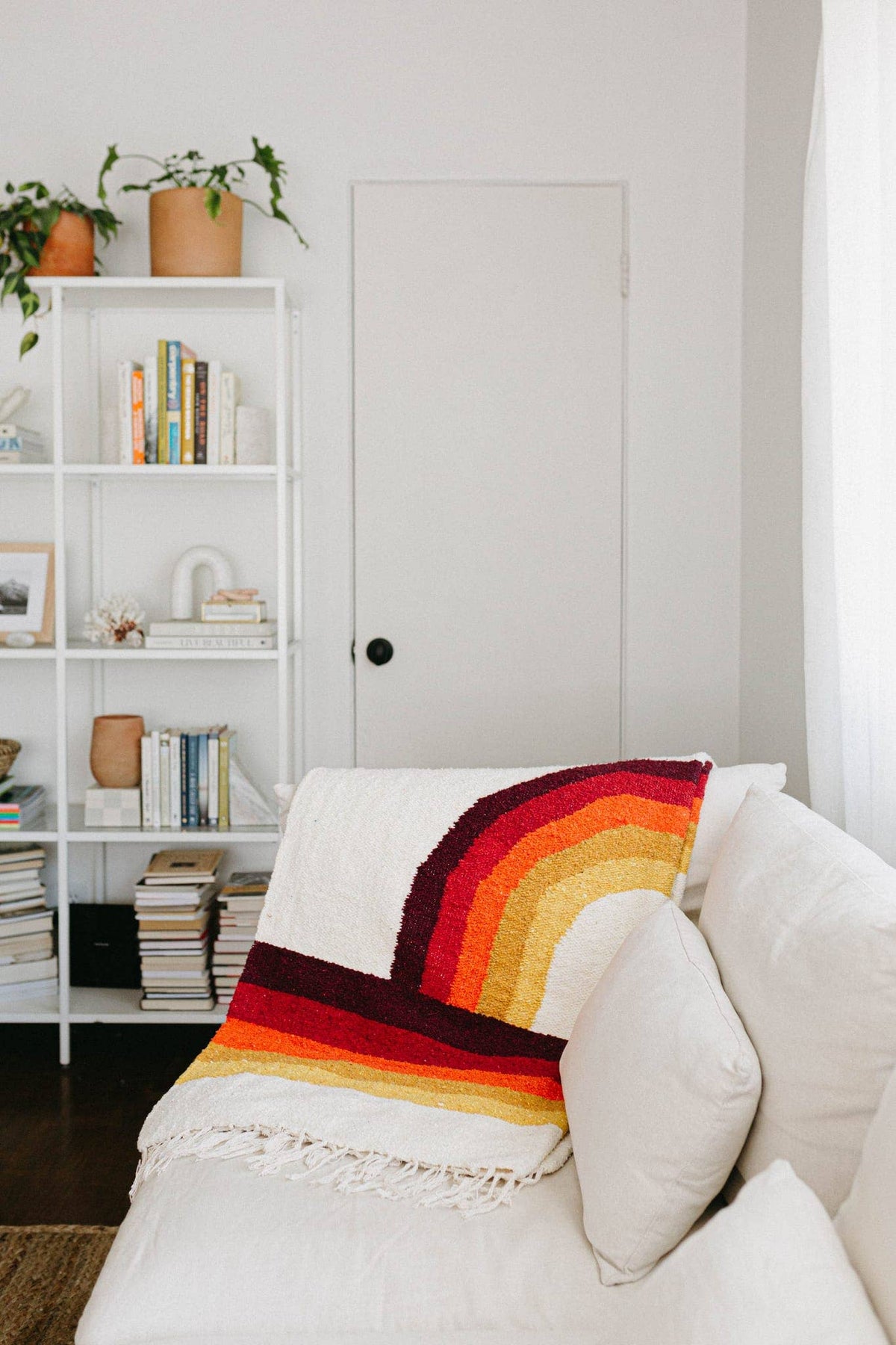 Handwoven Throw Blanket | Bowie | Recycled