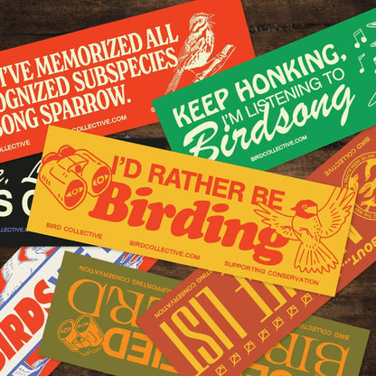 Rather Be Birding Bumper Sticker