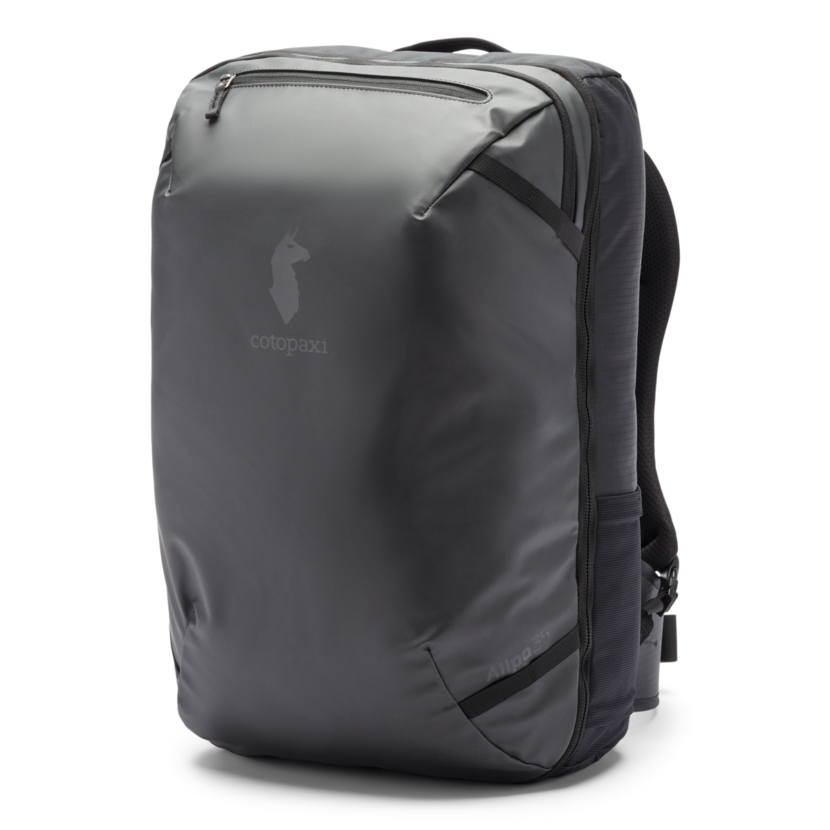 Grey Cotopaxi Allpa 35L Travel Pack, a durable and versatile travel backpack for adventurers.