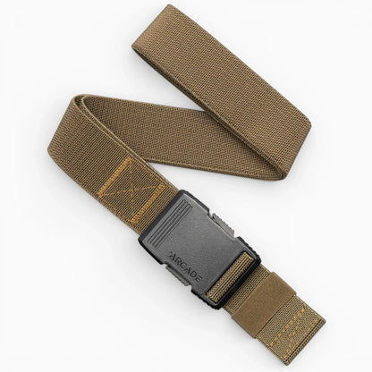 Arcade Belts Hardware Work Belt in brown, featuring a black buckle with 'ARCADE' logo, displayed on a white background.