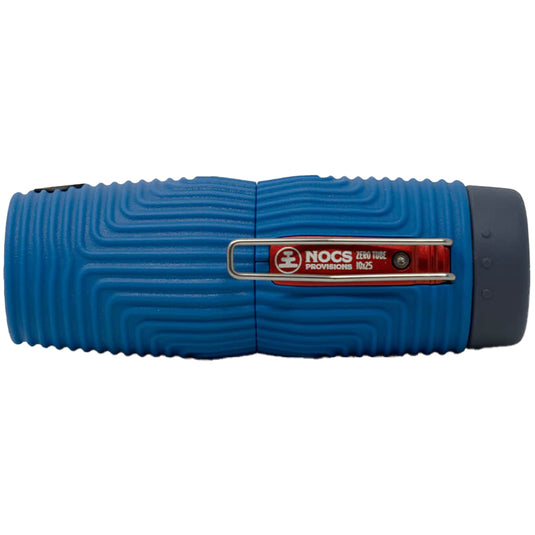 Nocs Provisions Zero Tube 10x25 Waterproof Monocular in blue, showing its textured body and label.